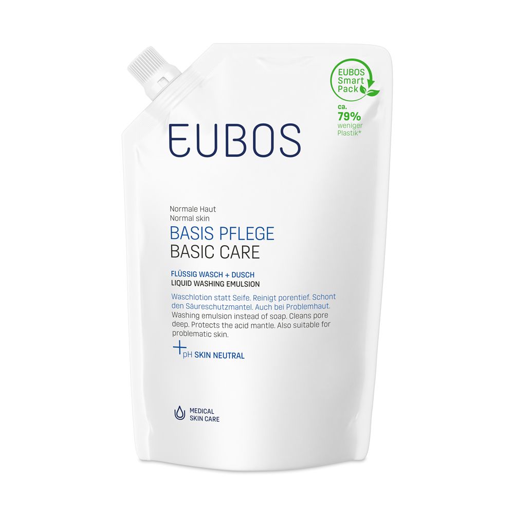 EUBOS Flüssig Wasch + Dusch Blau Nachfüllbeutel 400 ml