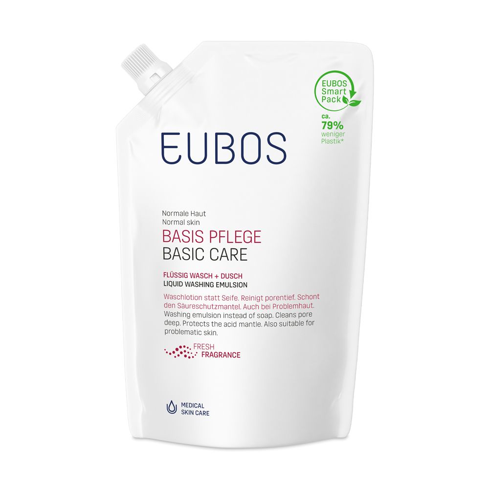 EUBOS Flüssig Wasch + Dusch Rot Nachfüllbeutel 400 ml