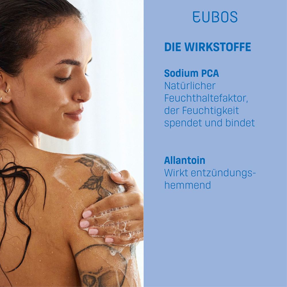 EUBOS Flüssig Wasch + Dusch Blau Nachfüllbeutel 400 ml – Bild 3